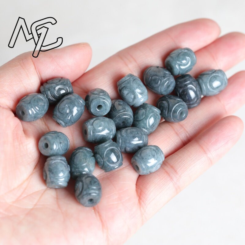 5PC Natural Blue Water Jade Ri - Earrings 评论和价格