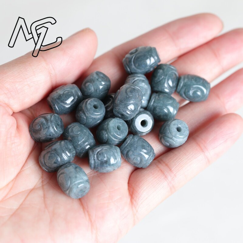 5PC Natural Blue Water Jade Ri - Earrings 评论和价格