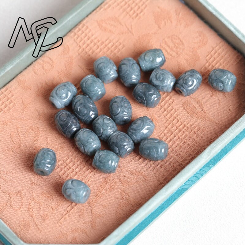 5PC Natural Blue Water Jade Ri - Earrings 评论和价格