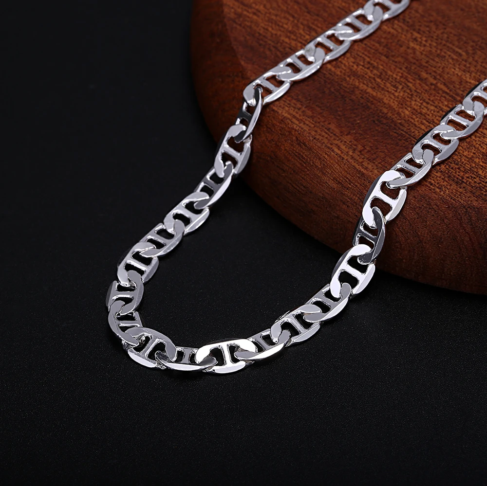 925 Sterling Silver Necklace 4 - Cuban Link Chain 12Mm 评论和价格