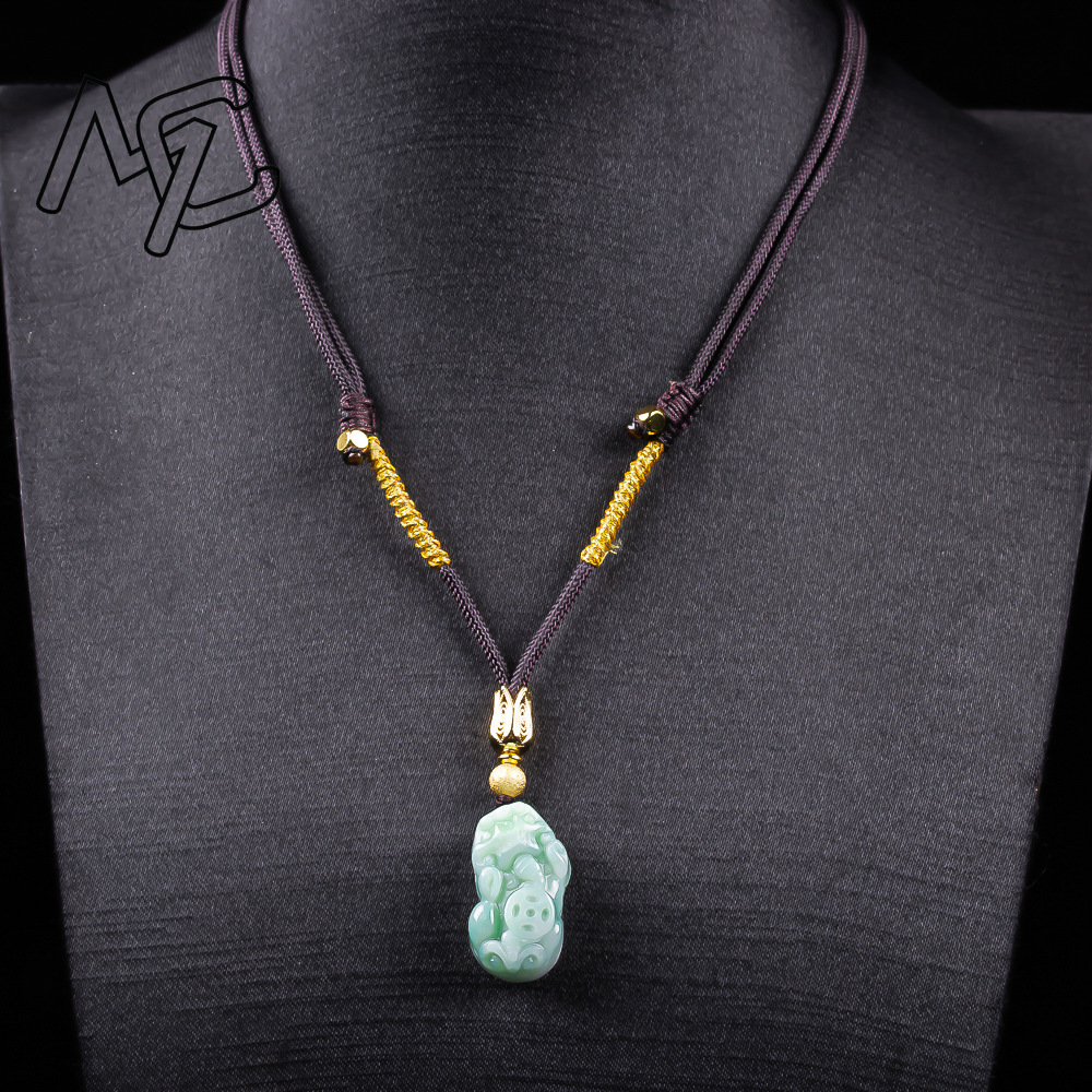 Natural Burmese A Emerald Pea  - Necklaces 评论和价格