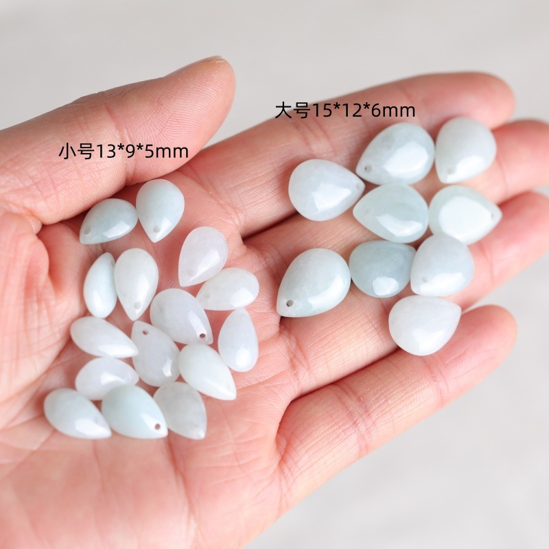 5PC Natural Jade Emerald Water - Earrings 评论和价格