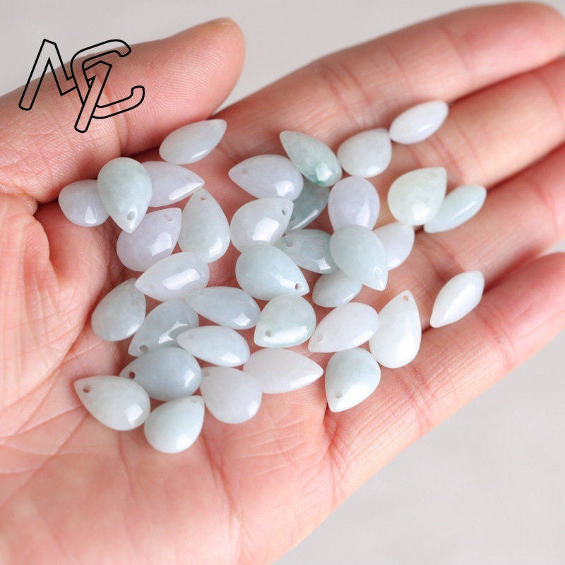 5PC Natural Jade Emerald Water - Earrings 评论和价格