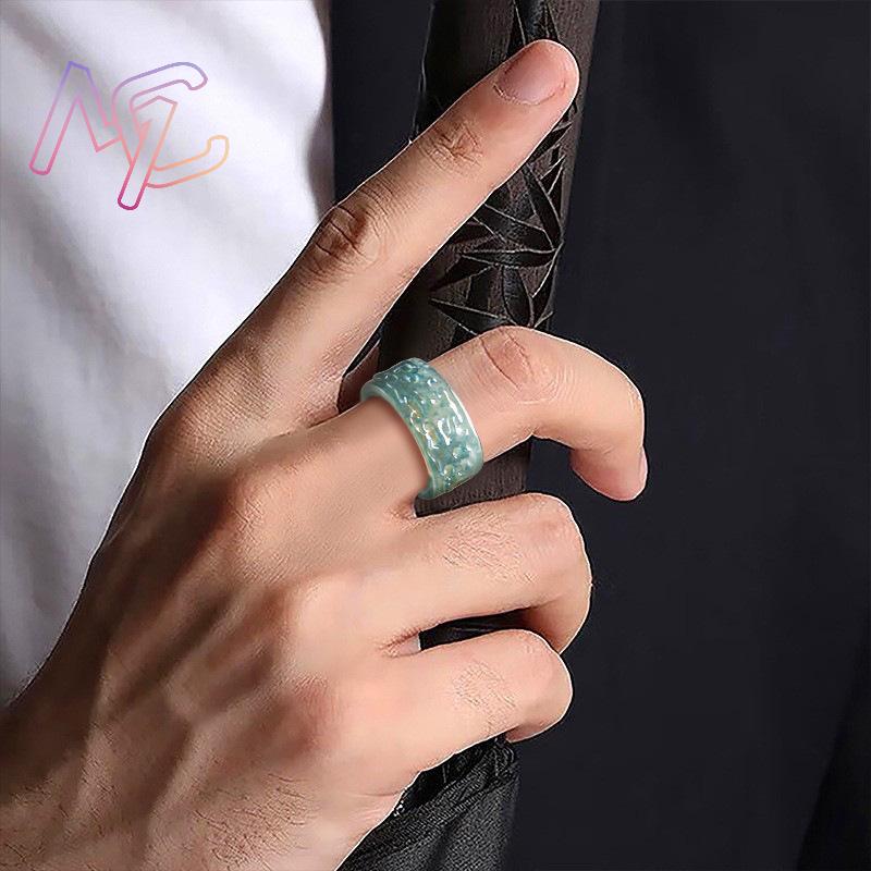 Myanmar Jadeite Taotie Ring Fa - Rings 评论和价格