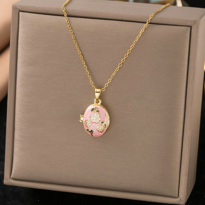 ANENJERY 316L Stainless Steel  - Heart Locket Necklace Photo 评论和价格