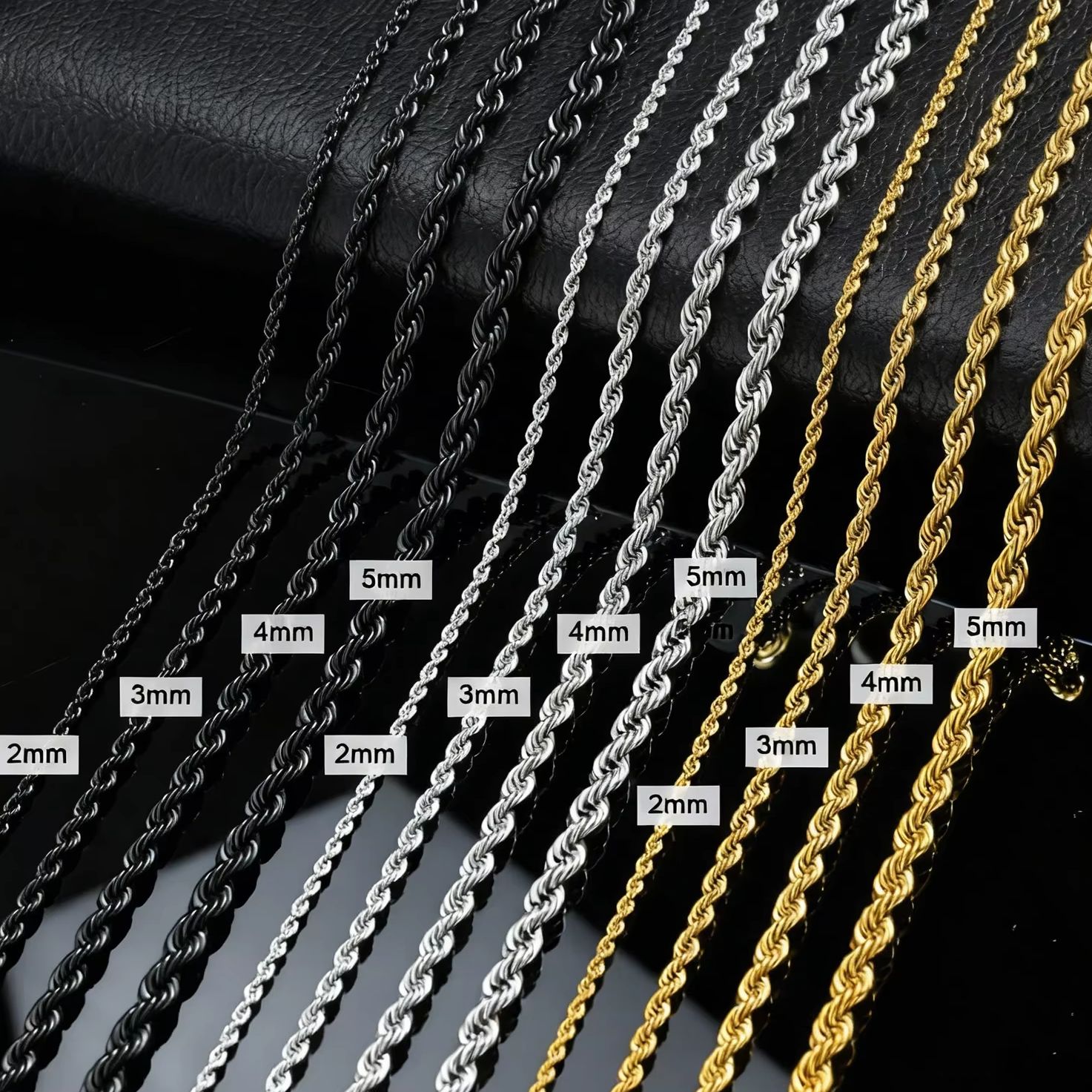 Punk Vintage Rope Chain Neckla - Cuban Link Chain 12Mm 评论和价格