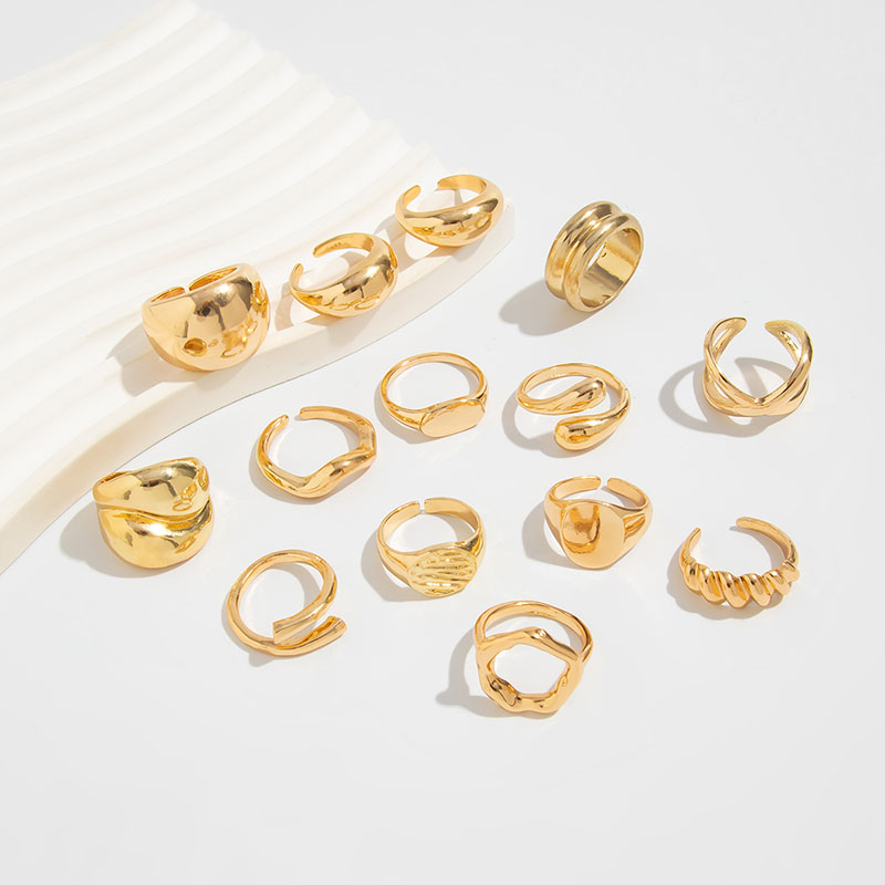 Fashion Vintage Metal Rings Fo - Vintage Punk Knuckle Rings Set 评论和价格