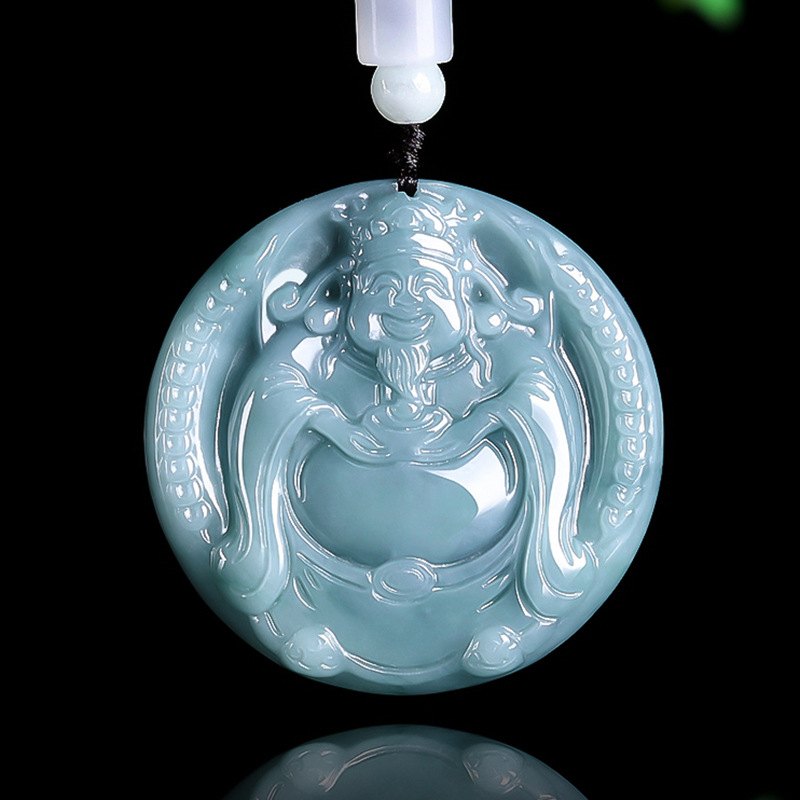Burmese Jadeite God of Wealth  - Necklaces 评论和价格
