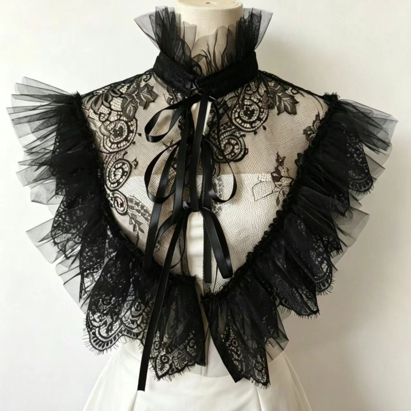 Gothic Style Lace Tulle False  - Necklaces 评论和价格